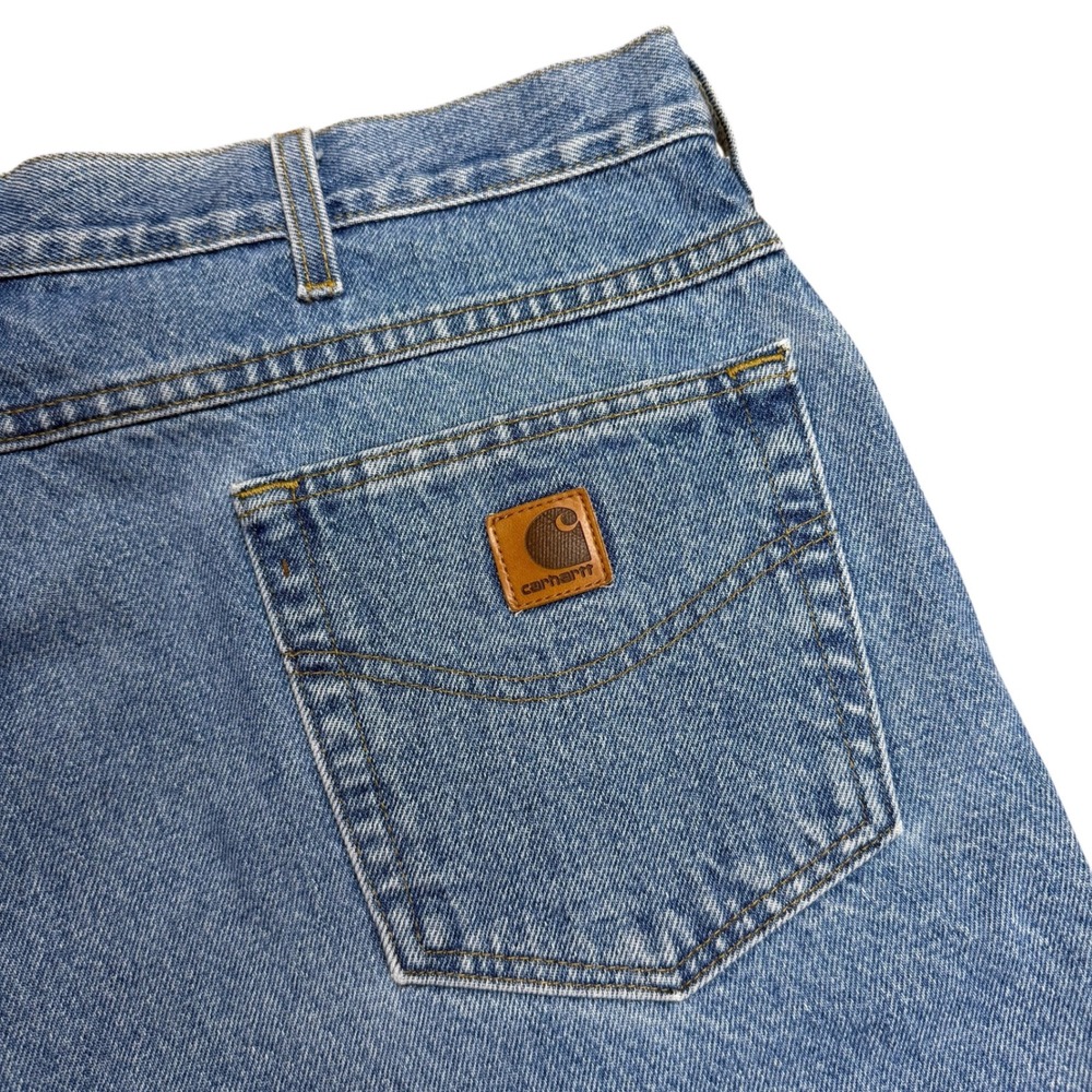 Carhartt B26STW Mens Relaxed Fit Denim Shorts Stonewash Blue Size 38 Cotton - Picture 1 of 7
